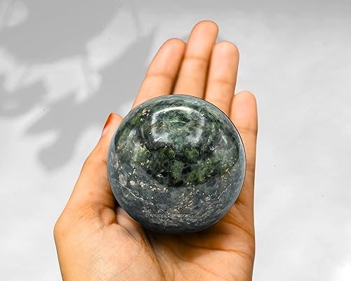 Vista 195 de Amazing Gemstone Black Tourmaline Crystal Ball with Stand - 2" Inches Crystal Sphere Meditation Balls for Witchcraft and Decorative Balls