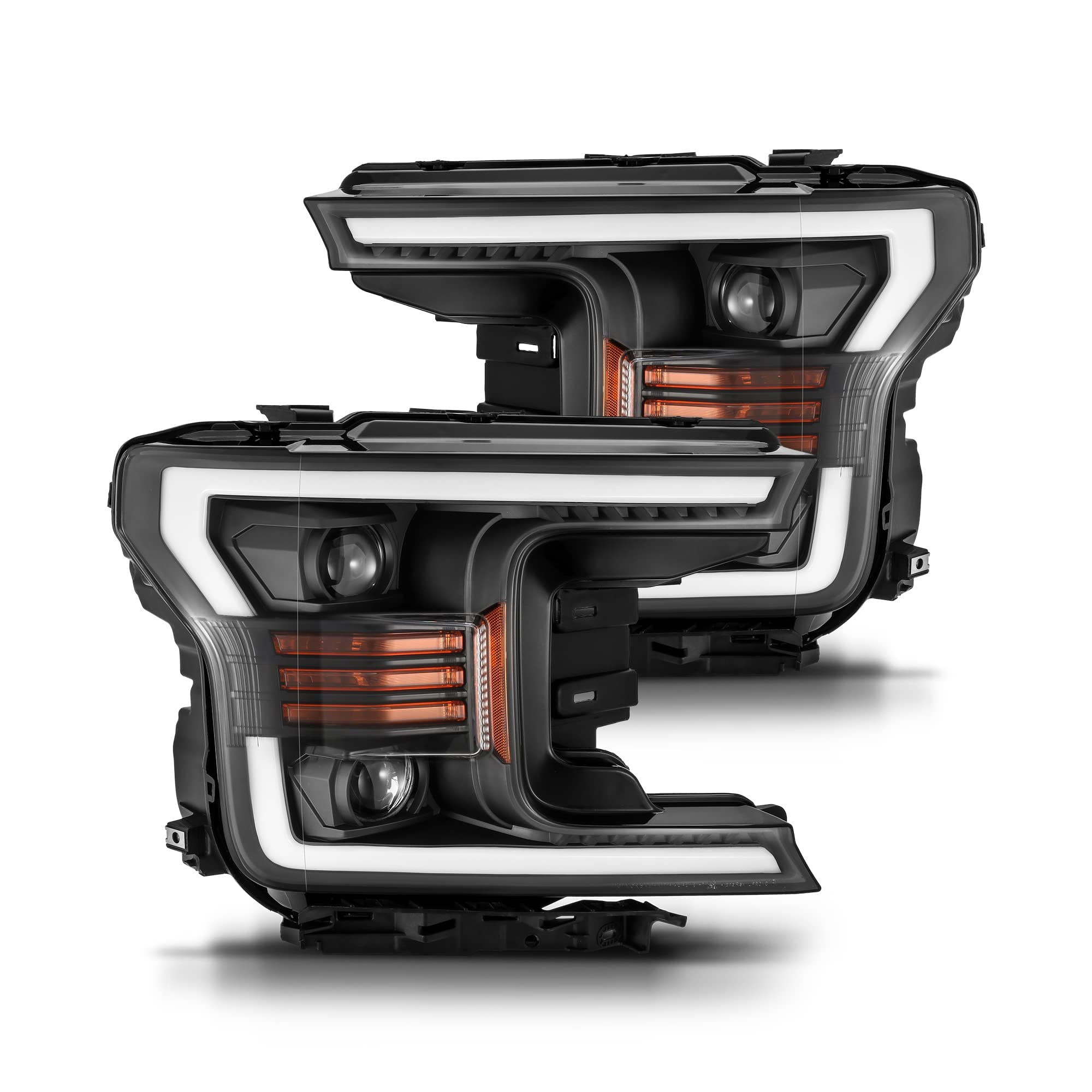 Buy MODIFY STREET AlphaRex PROSeries Black Fit 1820 Ford F150 Halogen