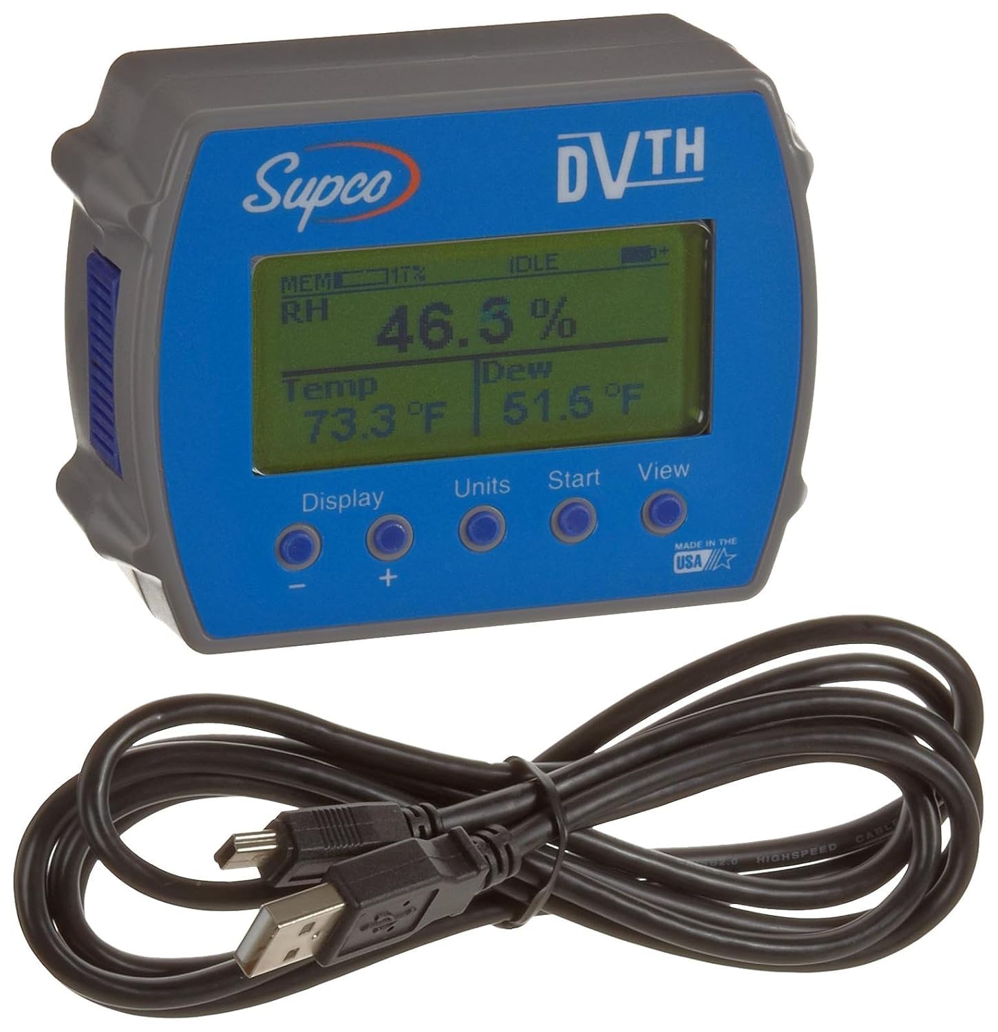 Crescent Enterprises Supco Dvth Data View Temperature And Humidity Data Logger With Display, 4 Inch Length X 3 3 64 Inch Width X 1 1 2 Inch Height-image-49