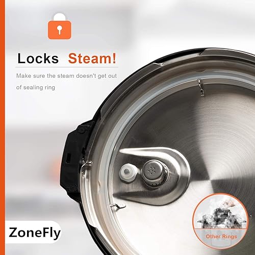 Miniatura 3 de Anillo de sellado original compatible con junta de repuesto de olla a presión de 6 cuartos de galón y olla a presión Crock Pot de 6 cuartos de