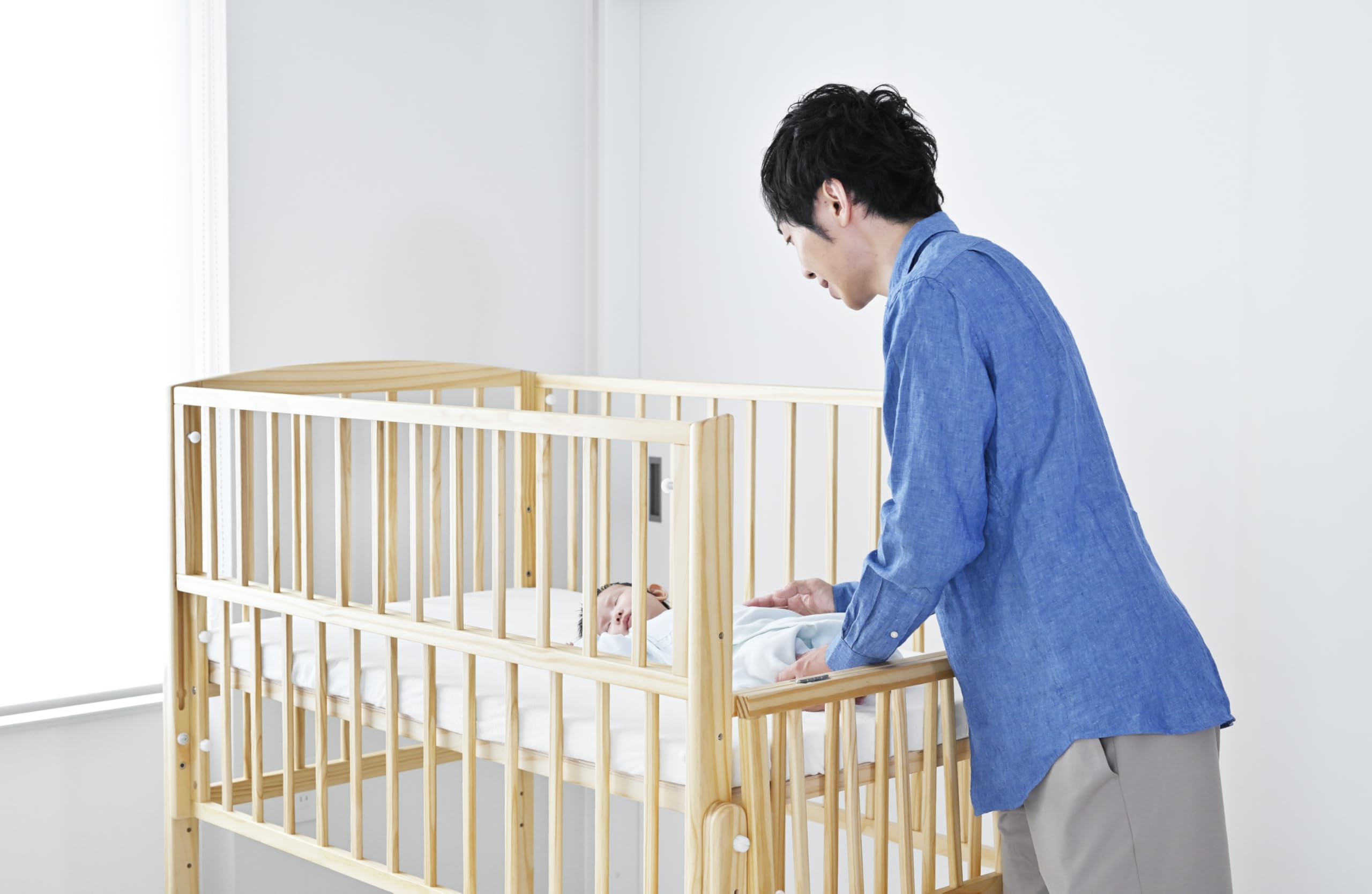 Amazon.co.jp: ベビーベッド SG・PSC認証 ノモック Wオープン ハイ