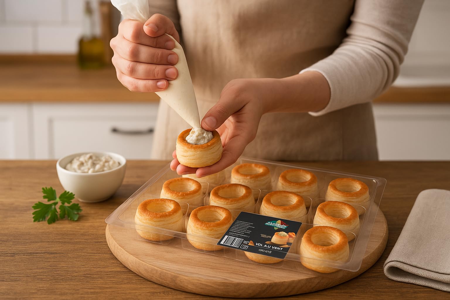 Vol au Vent a Scelta tra Classici 150g, Alberello 68g o Stellina 52g, Pasta Sfoglia Croccante e Dorata, Perfetti per Antipasti, Finger Food e Buffet delle Feste (Classici 150g (12 pz))