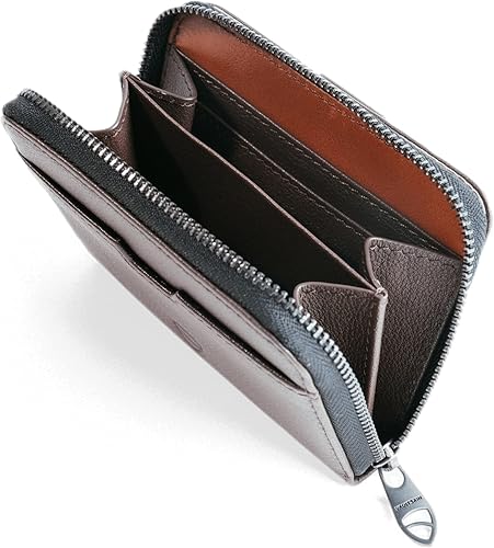 Miniatura 2 de Vaultskin Mayfair Premier - Cartera de piel con cremallera, máxima seguridad RFID, optimizada para estilo y funcionalidad para hombres y mujeres