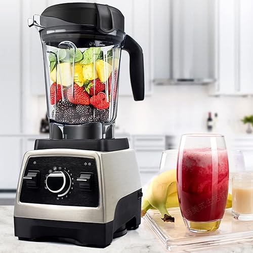 Miniatura 5 de Contenedor de licuadora de 64 onzas, recipiente transparente para licuadora de alimentos con tapa de cuchilla, piezas de repuesto para licuadora