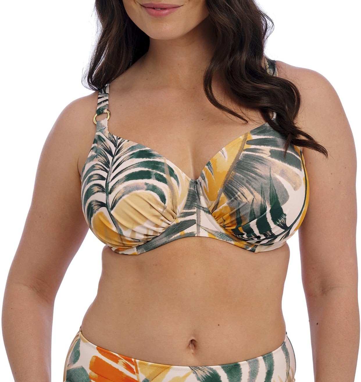 Women's Maya Bay Underwire Gathered Full Cup Bikini Top