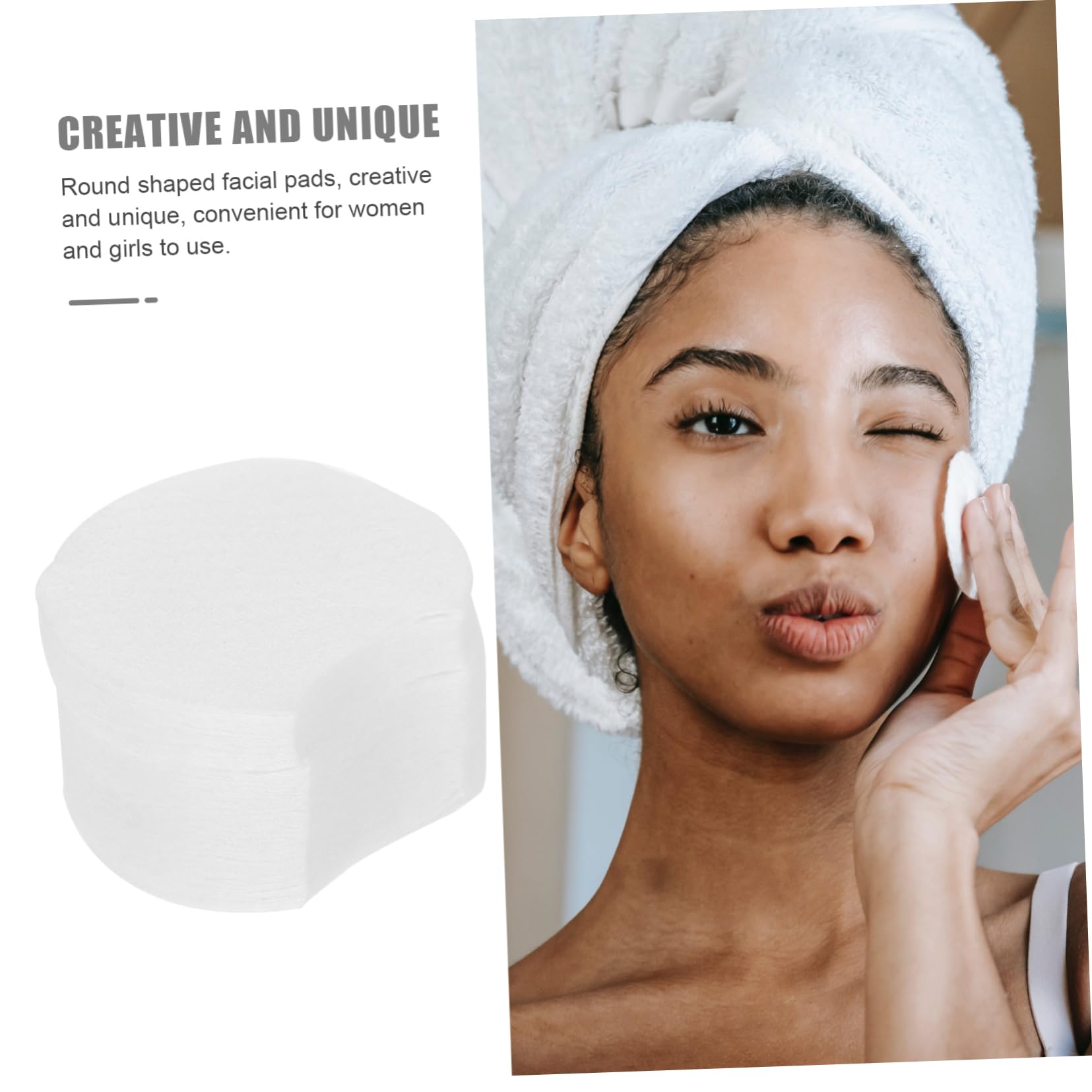 Baluue 1800stücke Wiederverwendbar-make-up-entfernungspads Für Hautfreundliche Halbrunde Wattepads Sanften Gesichtsreinigung Und Make-up-entfernung Für Tägliche Anwendungen Und Pflege