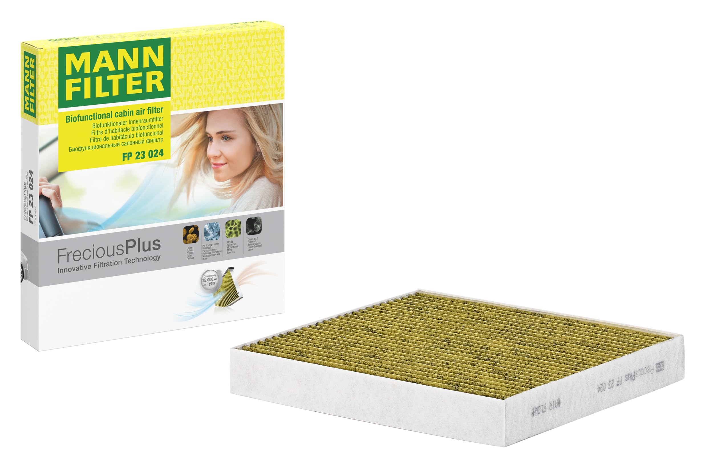 Filtro de cabina biofuncional FP 23 024 con protección activa FreciousPlus 8