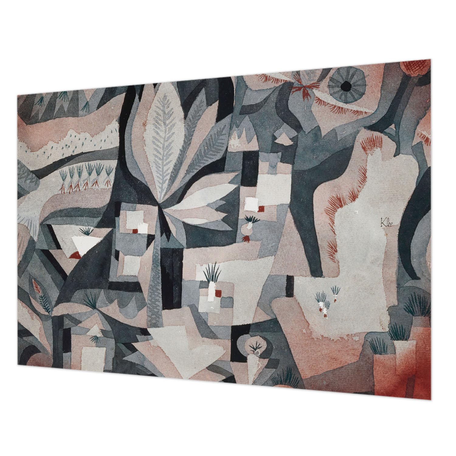 Papier peint intissé facile à nettoyer avec motif nature pour salon