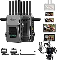 Vista 1 de Accsoon Transmisor y receptor de video inalámbrico CineView Master 4K SDI HDMI, 2.4+5+6GHz Tri-Band 8202ft Rango 25 ms Latencia, 4K60/1080p60 1