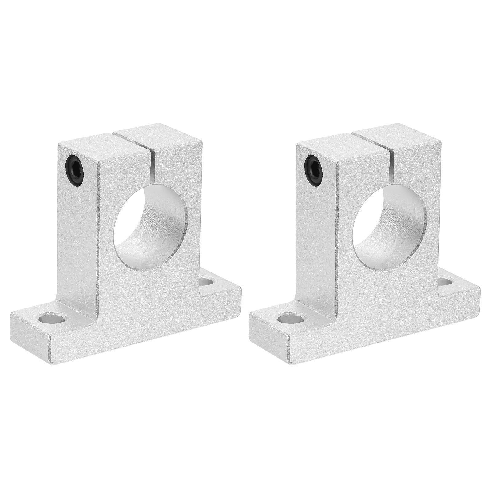 PATIKIL Support de Guidage à Serrage de Rail de Tige de Mouvement Linéaire en Aluminium Sk30, 2 Pièces pour Arbre de 30 mm de Diamètre