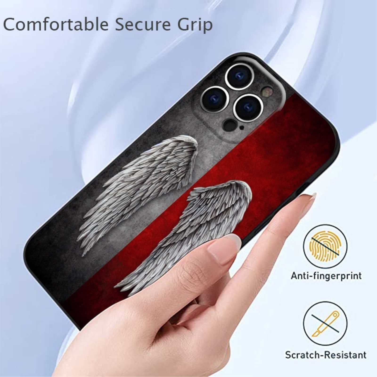 Compatible with iPhone 14 Pro Max Wings Case, Retro Angel