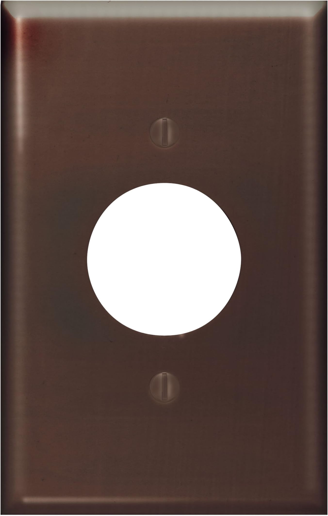 Leviton1-Gang Single 1.406 Outlet/Receptacle Wallplate, Midway Size, Thermoset, 80504, Brown