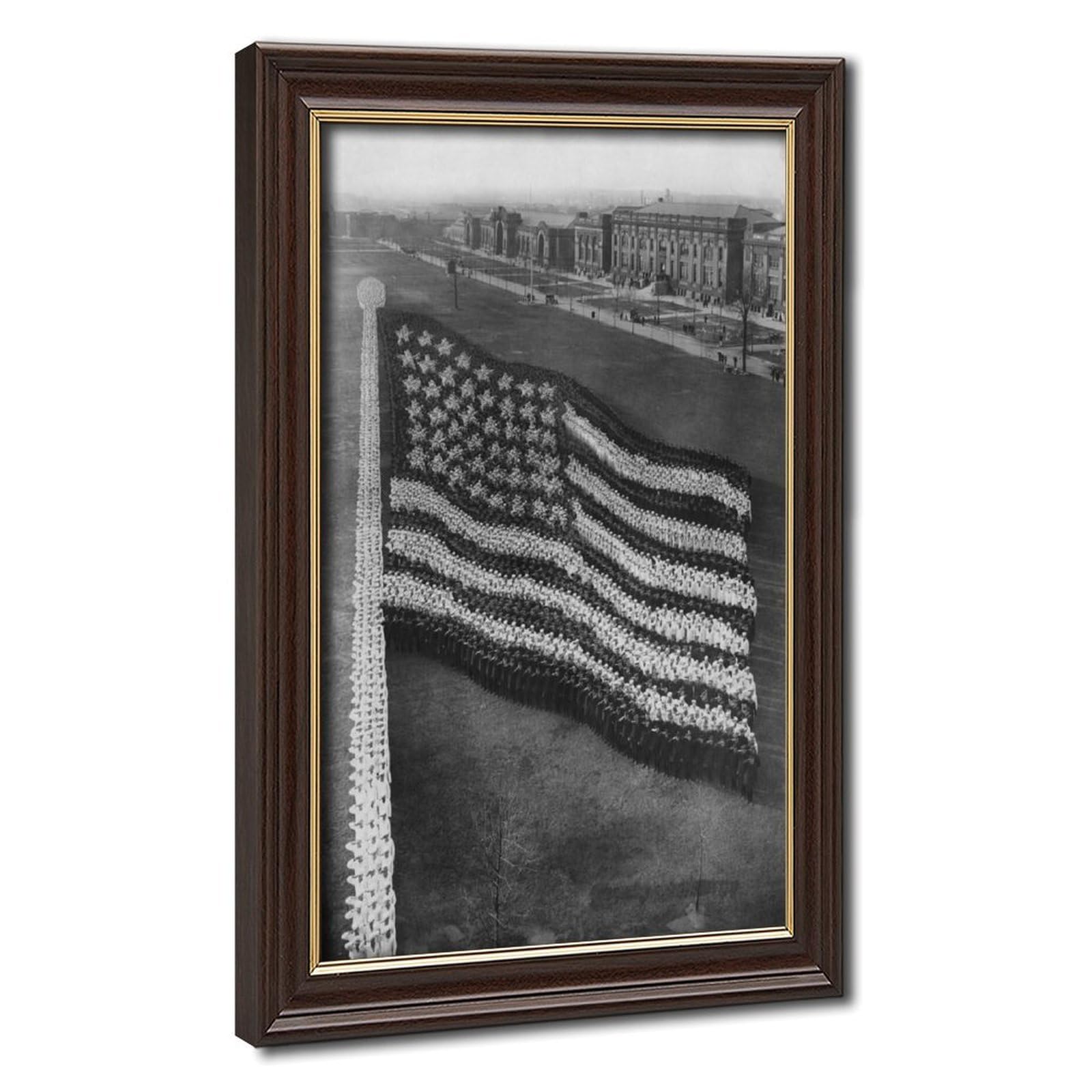Drapeau américain en impression sur toile Arthur Mole pour bureau vintage - 8