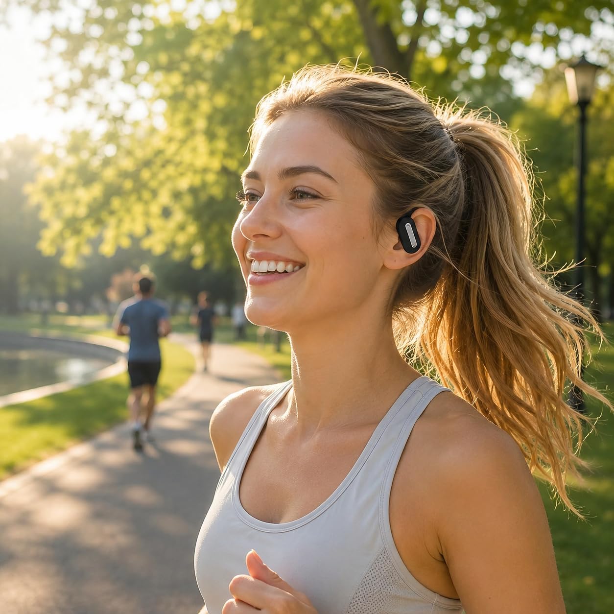 SP36 Sports Wireless Earbuds with earhooks, Bluetooth 5.4, Hi-Fi Stereo Sound, LED Display, Long-Lasting Battery Life, Waterproof Sport Headphones image 7