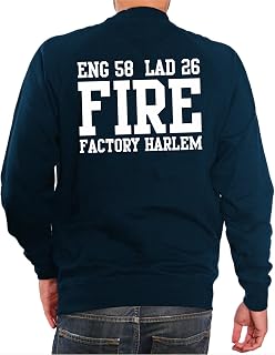 feuer1 'Sweatshirt Navy Engine 58 Ladder 26 Fire Factory Harlem New York Fire Department