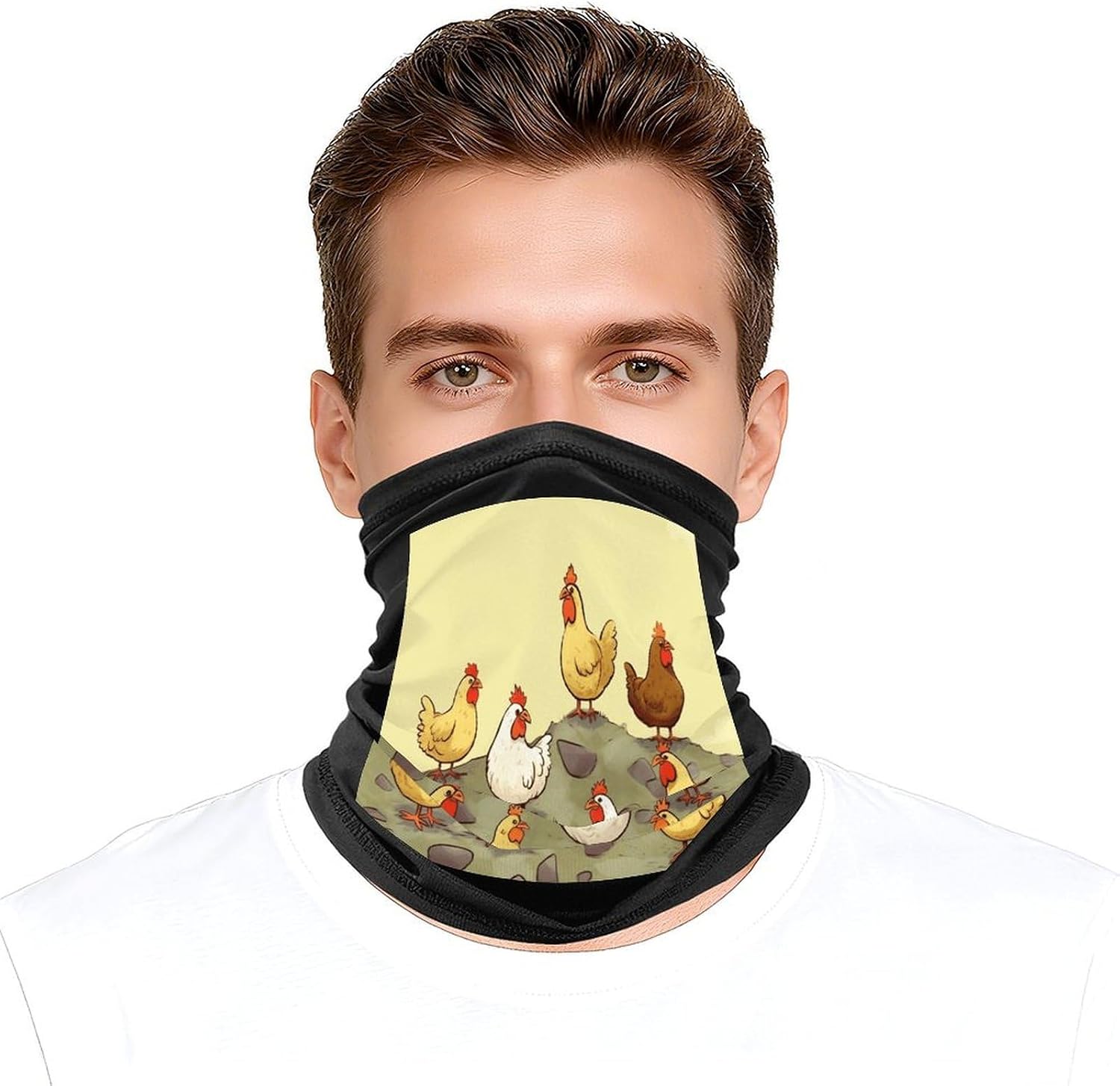 A Brood of Chickens Face Mask for Men Women,Neck Gaiter Sunscreen Breathable,Face Cover for Skiing Fishing Hiking Cycling