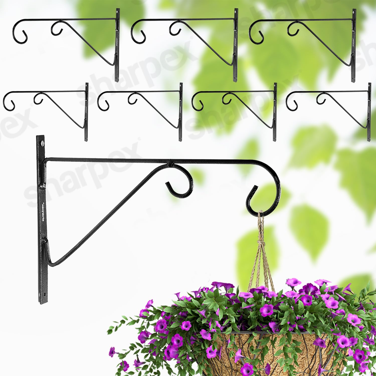 Sharpex Wall Mounted Metal Bracket - Hanging Hooks -1