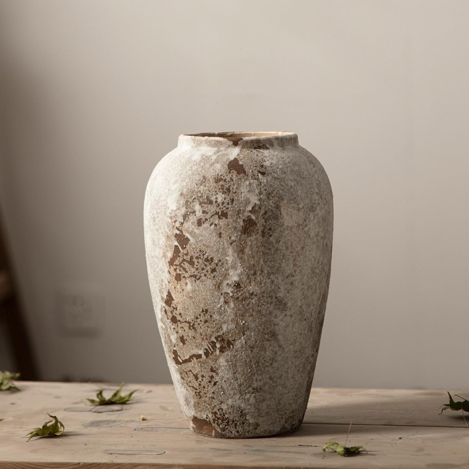 Vases vintage en céramique et grand vase en terre cuite de style fermier M