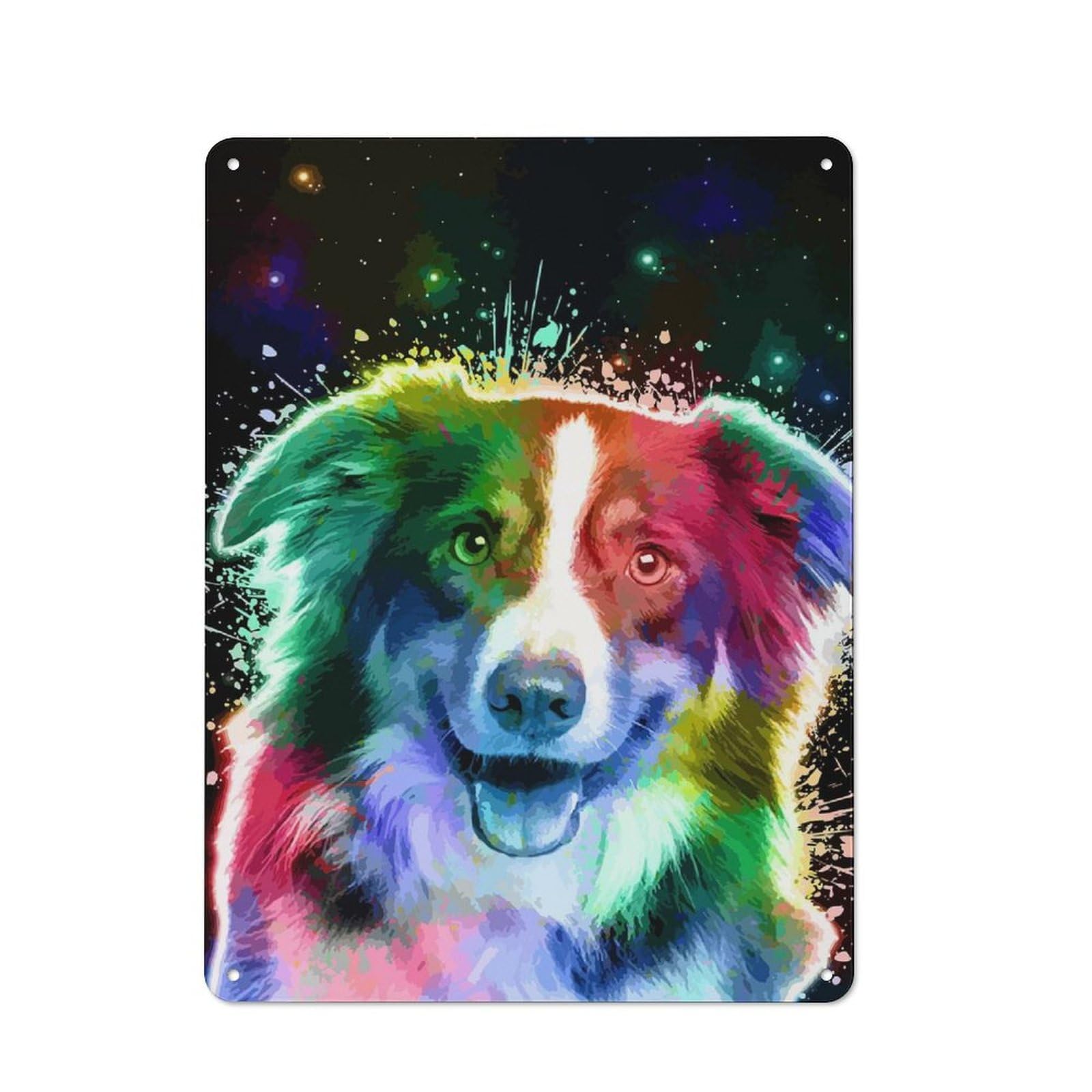 Junmoney Majestic Dog Vintage Metal Sign 40X30cm For Hobby Room Or Studio, Housewarming Present For People Styling Hobby Room And Studio