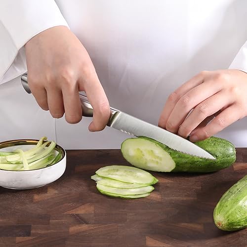 Miniatura 7 de Cangshan Sanford Series 1027174 - Juego de cuchillos de acero alemán de 3 piezas con vainas