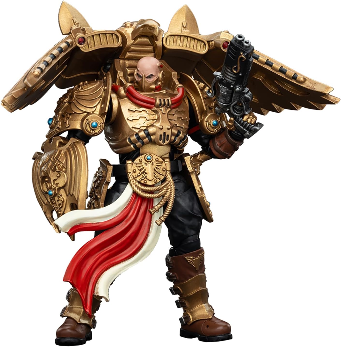 Pipigirl JoyToy Warhammer 40K Genuine License 1:18 Action Figure, Legio Custodes Custodian Venatari Squad Venatari with Kenetic Destroyer 2, 5.35in Action Figures