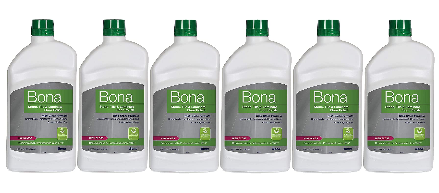 6 PACK BonaKemi WT760051161 32-Ounce Stone, Tile and Laminate Floor Polish