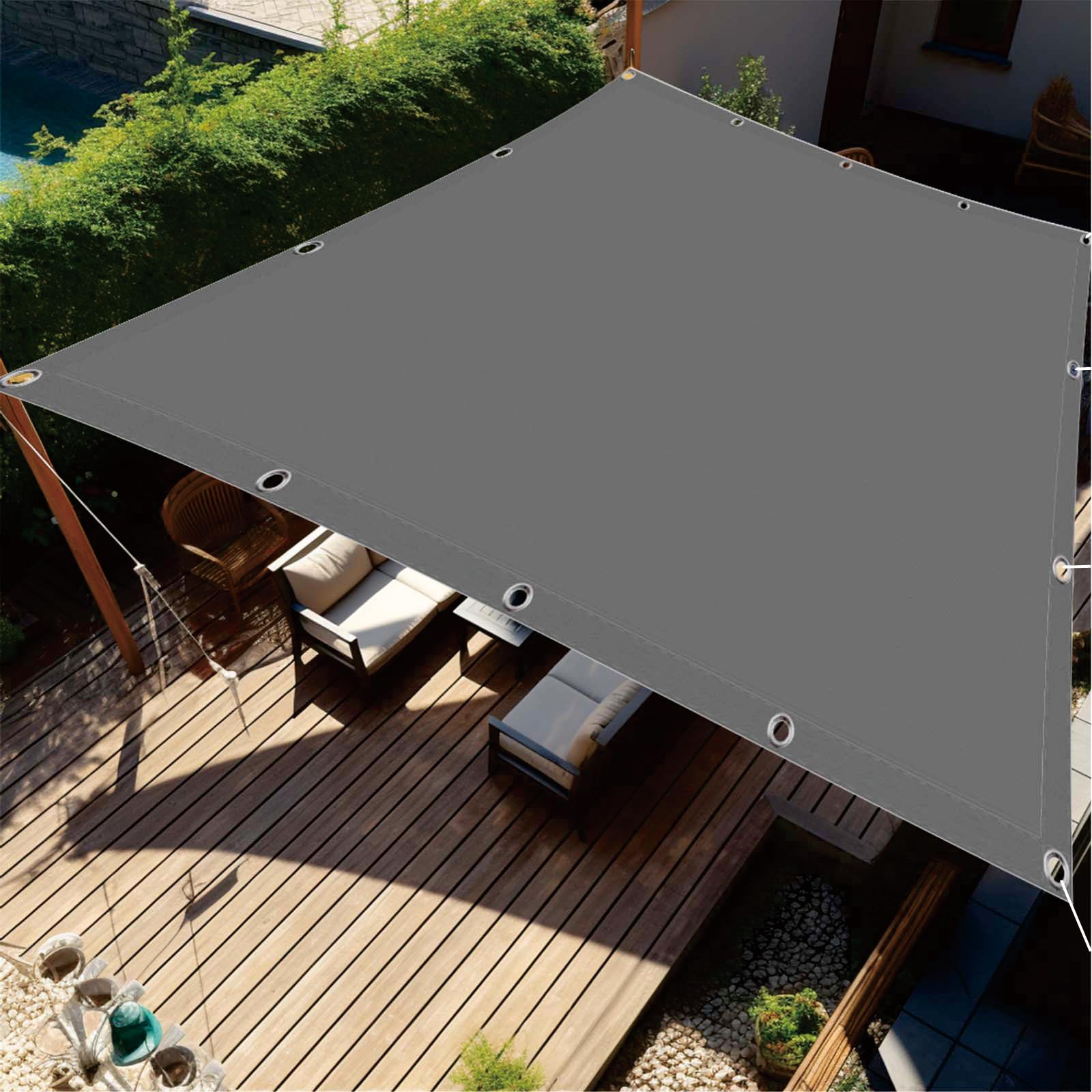 Toile ombrage 650 x 700 cm pour patio : profitez de votre jardin à l'abri du soleil