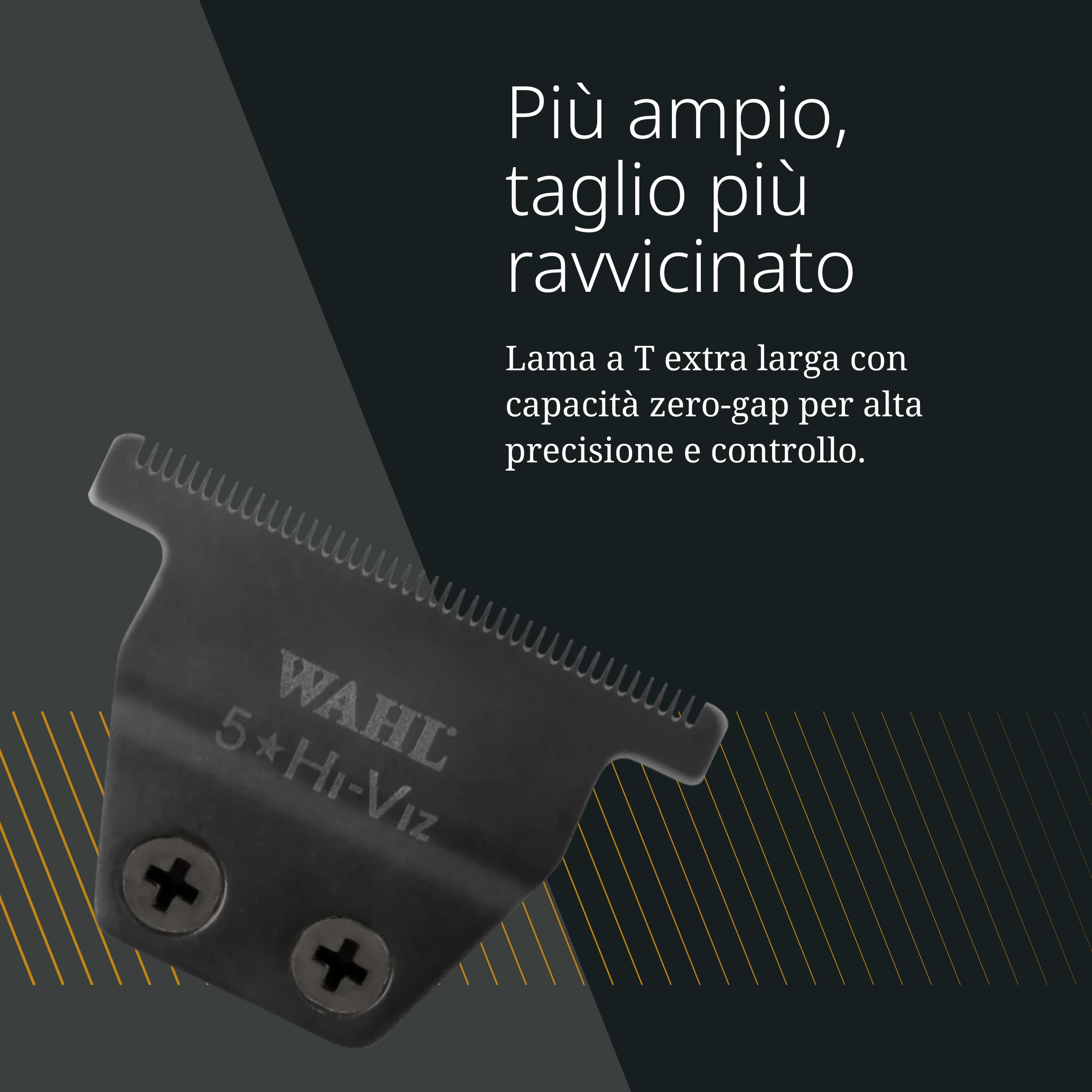 Wahl Hi-Viz, Lame di Ricambio in Carbonio, Confezione da 12 Pezzi | Lame di Ricambio Rivestite in Carbonio Diamantato, Regolazione da 0,4 mm a Zero Gap, Taglio Ultrapreciso, 12 Pezzi