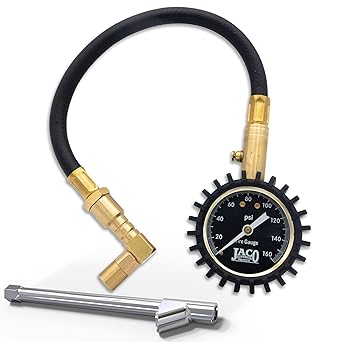 JACO EliteProPlus Tire Pressure Gauge with Dually Air Chuck -