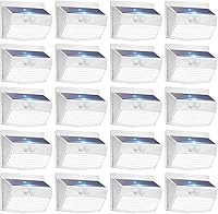 Vista 21 de Peasur Paquete de 6 luces solares para exteriores con sensor de movimiento, luces solares de seguridad impermeables con 3 modos de iluminación