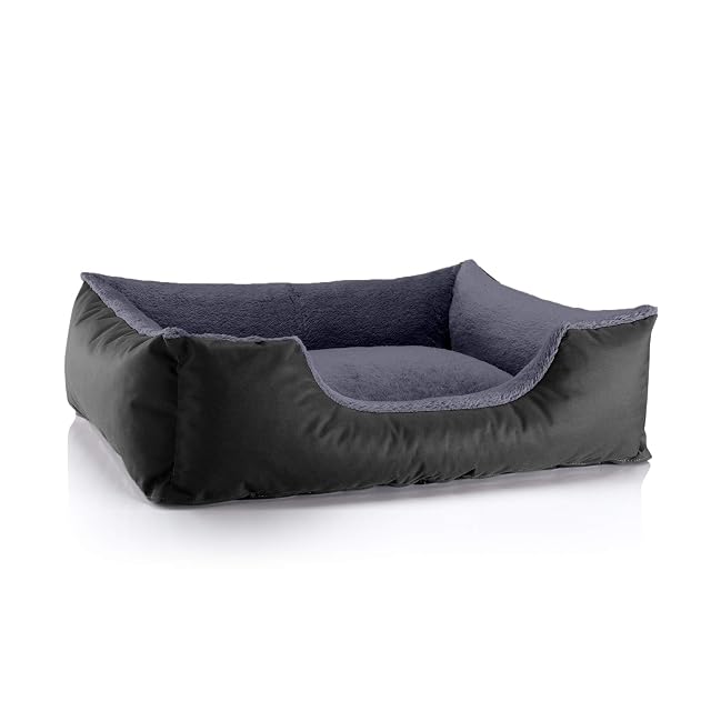 BedDog Perro/Gato Cama Teddy S à XXXL, 14 Colores a Elegir, de Cordura y Microfibra, Cama para Perros Lavable