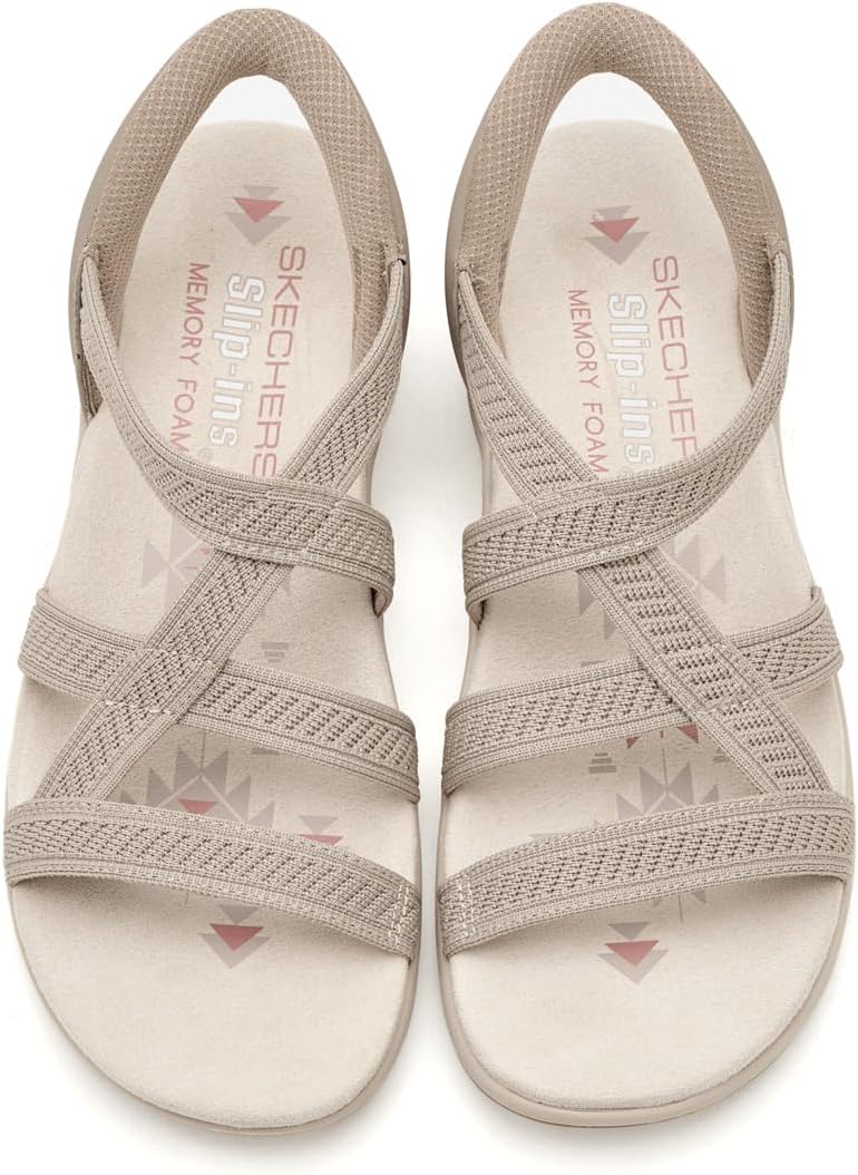 Skechers womens Reggae Slim - Daily Vibe Hands Free Slip-ins