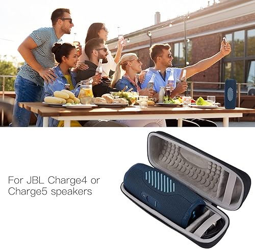 Miniatura 7 de Funda rígida de viaje para JBL Charge 4  Charge 5 altavoz Bluetooth portátil impermeable con espacio de almacenamiento adicional para cable USB y