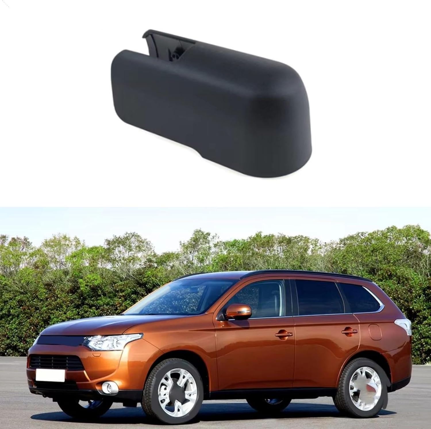 Rear Wiper Arm Cap Auto Wiper Head Nut Cap,Compatible with Mitsubishi,for Outlander EX 2007-2013,for Pajero 2007-2021,for RVR 2012 Car Rear Arm Nut Cover
