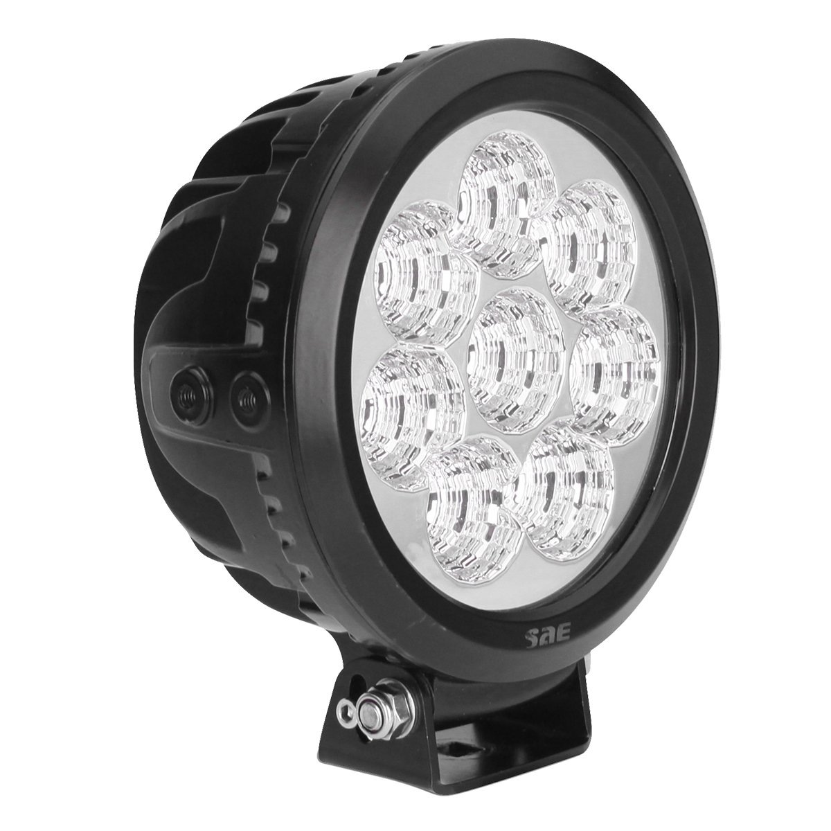 FARO DE TRABAJO DE 8 LEDS 80W REDONDO LUZ DISPERSA