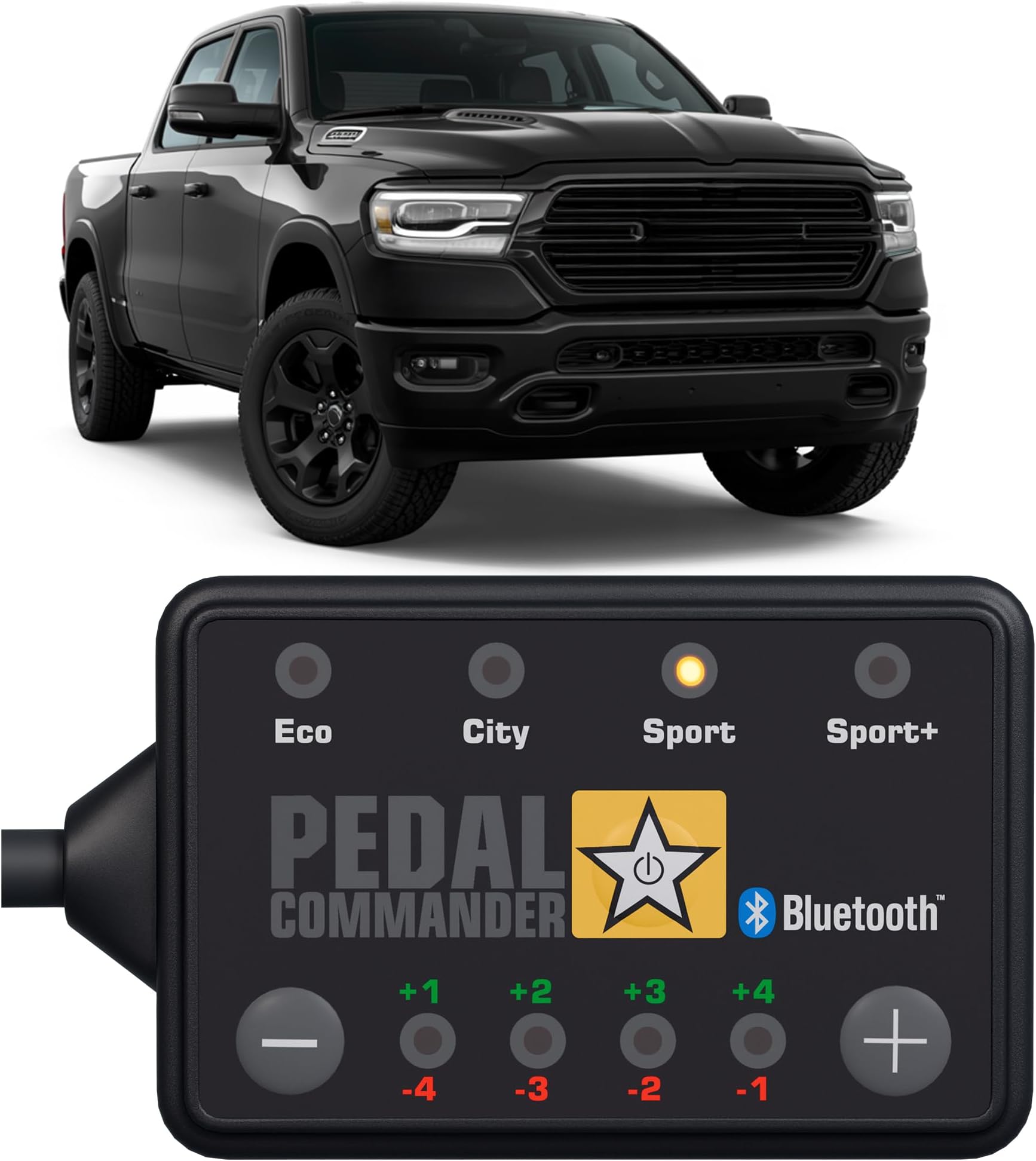 PEDAL COMMANDER for Ram 1500 New Body 2019-2026 Throttle Response Controller - Plug-and-Play, 36 Driving Settings, App Control, Off-Road Throttle Controller Performance Mods, 1500 Accessories