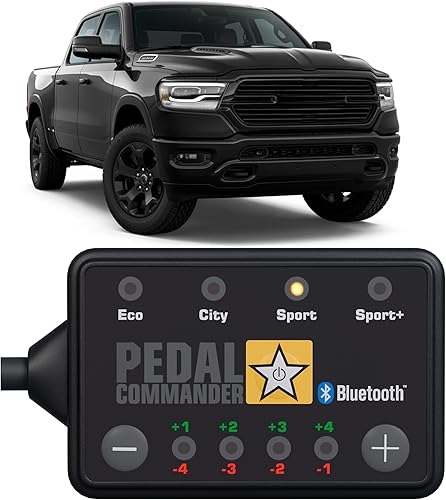 PEDAL COMMANDER Para Ram 1500 Nuevo estilo de carrocería (2019 y más reciente) (5.ª generación) Compatible con: Tradesman, Big Horn, Rebel, Laramie