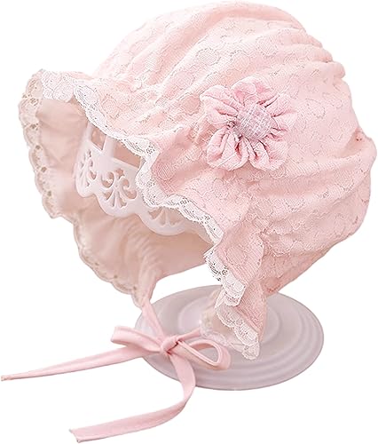 IZUS Cute Newborn Princess Hat Double Layer Lace Royal Christening Hat Hospital 