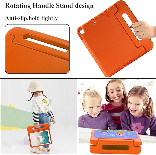 Miniatura 5 de UUcovers Funda infantil para iPad de 987 generación de 10.2 pulgadas con mango giratoriosoporte, ligera, suave, espuma EVA, a prueba de golpes,