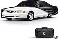Vista 24 de Fundas para Automóvil Resistentes a la Intemperie Max Car Cover & Warranty Compatible con Ford 1979-2004 Mustang – Funda Exterior Cable Antirrobo