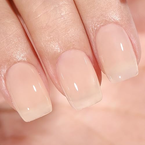Miniatura 21 de L'UGX - Esmalte de uñas en gel, 15 ml, color blanco navideño, con punta francesa UV, para quitar con remojo, colores de gel para arte de uñas,