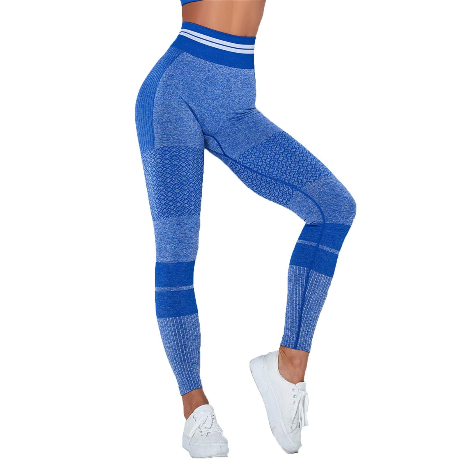 Femme Yoga Leggings Pantalons Entraînement, Femmes taille haute transparente Skinny Leggings Gym Tummy contrôle Scrunch Pantalon de yoga Butt Lift entraînement Power Flex Fitness Collants Sexy Fitness