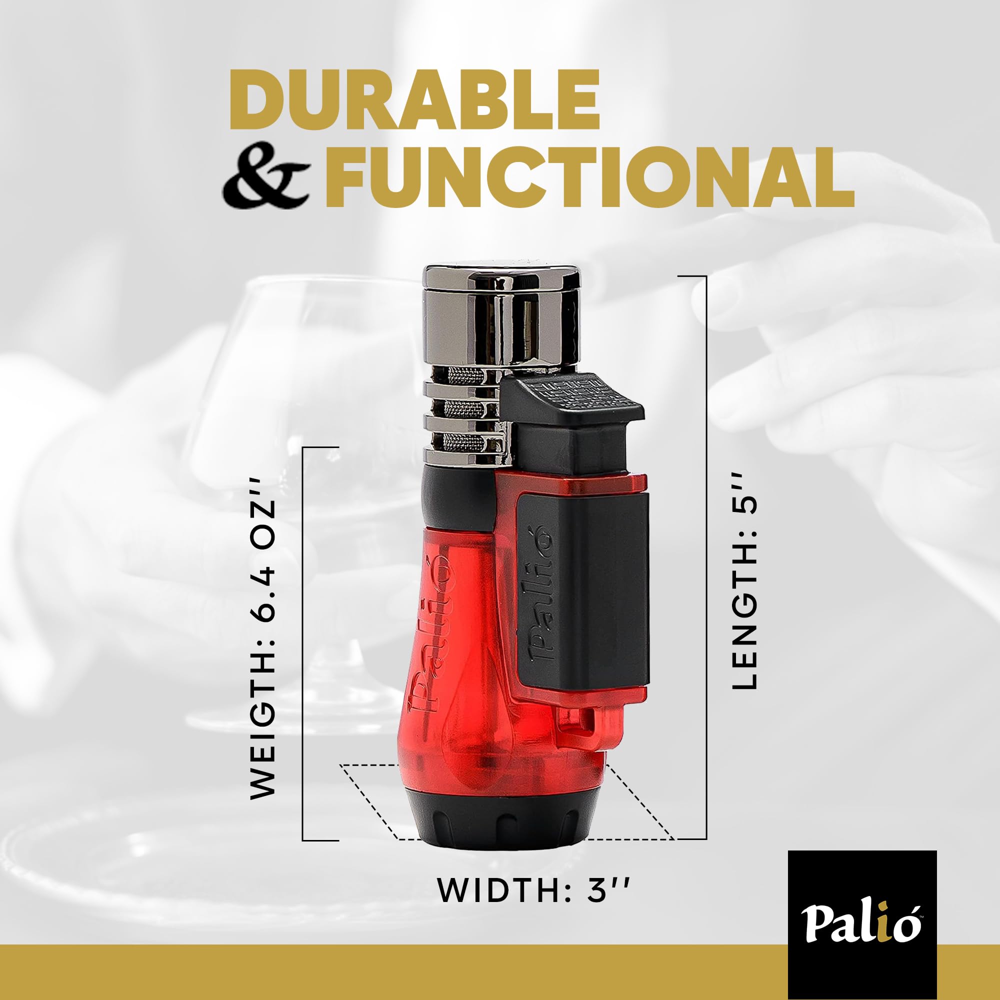 Amazon.com: Palió Vesuvio Triple Jet Flame Torch Lighter, Apex