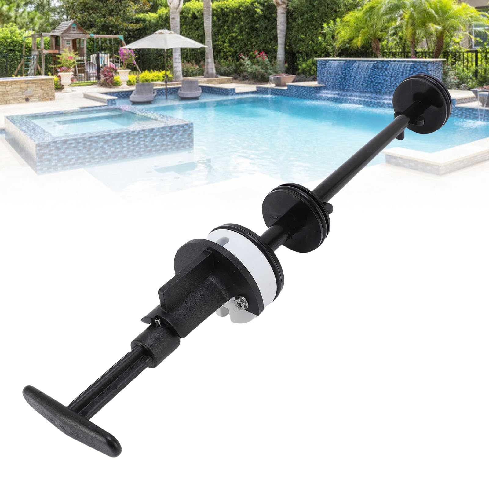 Generic Conjunto de Vástago de Pistón de Válvula de Retrolavado Material ABS Robusto Antideslizante para Reparación de Válvula de Spa de Piscina 16,3 Pulgadas