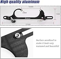 Vista 5 de Soporte de cable del acelerador Ryanstar 4150 4160 Serie soportes de acelerador de aluminio ajustable en billete negro