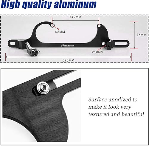 Miniatura 5 de Ryanstar Soporte de cable del acelerador 4150 4160 Series Soportes del acelerador Billet Ajustable Aluminio Negro