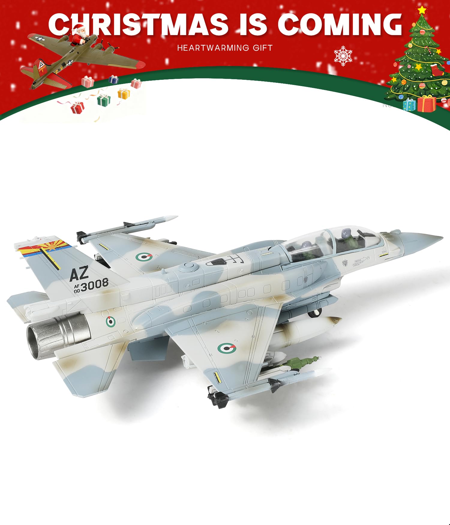 NUOTIE 1/72 F-16F blok 60 myśliwców model ZEA farba (stara wersja) prefabrykowany myśliwiec model samolotu stop metal odlewany ciśnieniowo model samolotu ze stojakiem ekspozycyjnym kolekcja prezent