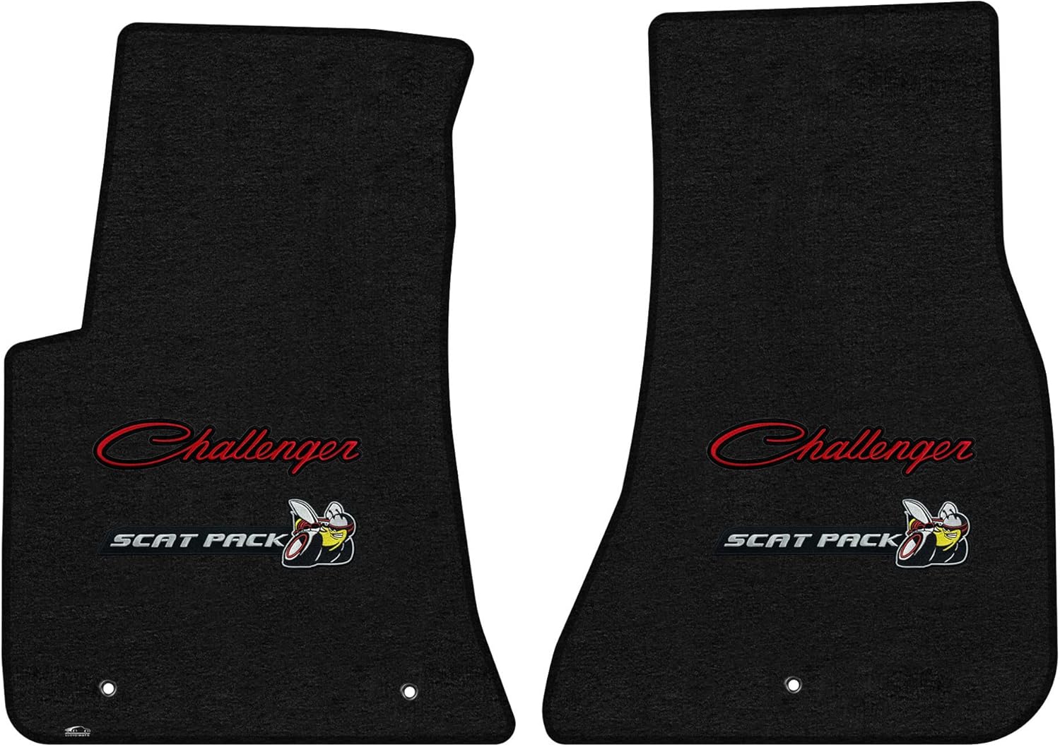 Lloyd Mats Custom Fit Floor Mats for Dodge Challenger RWD 2011-2023 LogoMat 4PC Set Charcoal