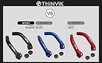 Vista 2 de Thinvik Acoples de Manillar para Bicicleta de Aluminio MTB, Extensión de Manillar para Bicicleta, Negro
