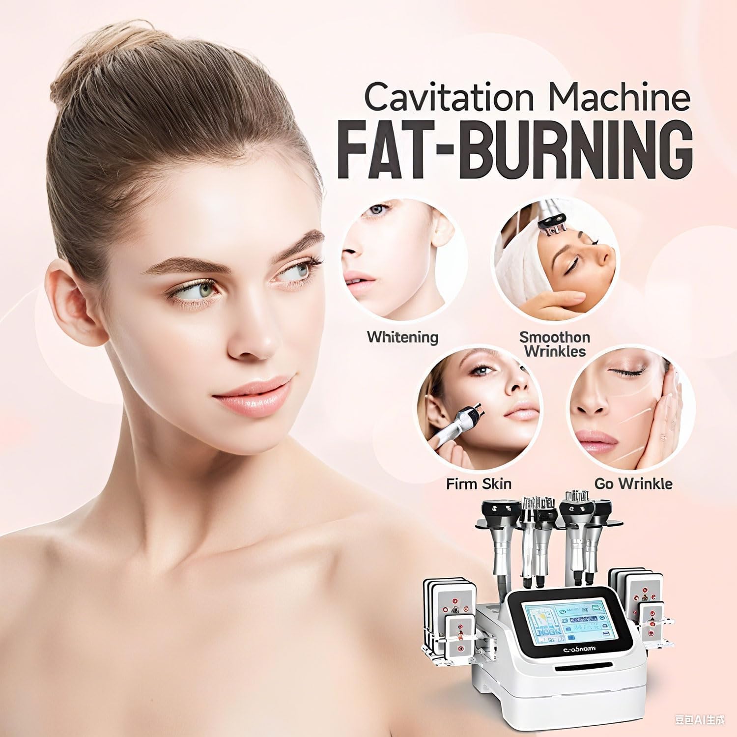 6 In 1 Macchina Cavitazione 40k massaggiatore professionale a radiofrequenza Ultrasuoni Lipolaser Dispositivo Bellezza Vuoto per Cura Del Viso Corpo Scultura Anticellulite braccia vita coscia